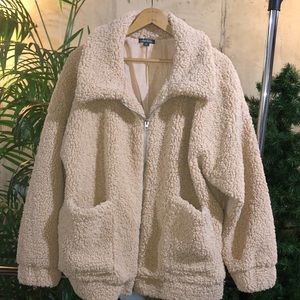 Sherpa zip up jacket